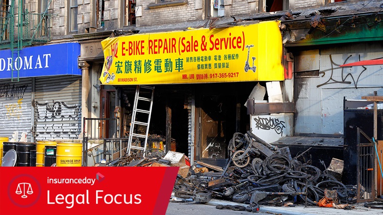 E-bike shop fire