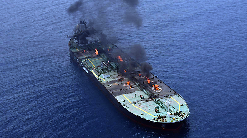 Sounion black smoke and fires burning