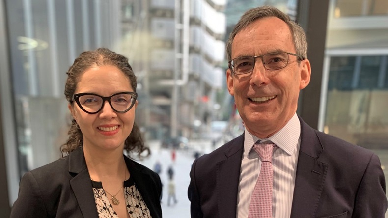 Kerry Williams (left), head of claims, Aegis London, and Richard Foulger, former head of claims, Aegis London